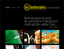 Tablet Screenshot of barbarabonci.it